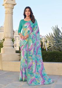 Laxmipati sarees Printed Daily Wear Georgette Saree