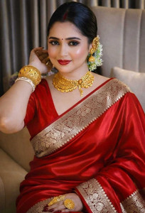 Sijileen Embroidered Banarasi Satin Saree