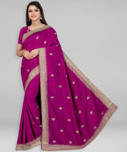 Divastri Embroidered Bollywood Art Silk Saree