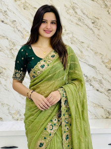 Chitra Art Embroidered Daily Wear Georgette Saree