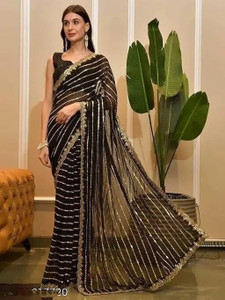 Raveer Embroidered Bollywood Georgette Saree