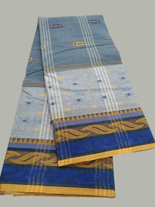 ssareehouse Self Design, Woven Tant Pure Cotton Saree