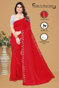 Radhika Creation Embellished Bollywood Georgette, Chiffon Saree