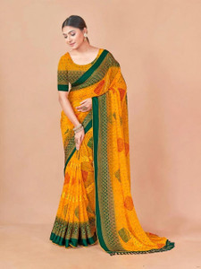 Nandita designer Printed Leheria Satin Saree