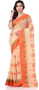 TANTLOOM Paisley Handloom Handloom Pure Cotton Saree