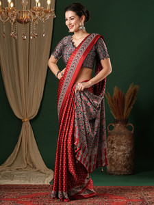 Sareemall Printed Daily Wear Crepe Saree