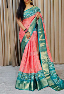 LILIMA Printed Bandhani Silk Blend, Art Silk Saree