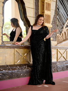 shyamlata Embroidered Bollywood Georgette Saree