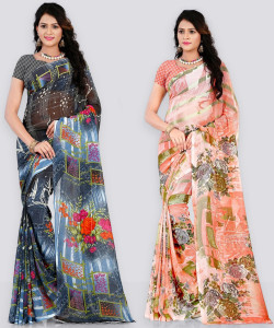 Anand Sarees Printed Bollywood Georgette Saree
