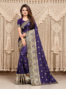 b bella creation Embroidered, Embellished Bollywood Georgette Saree