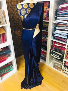 Arpita Fashion Solid/Plain Mysore Silk Blend Saree