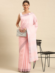 RekhaManiyar Woven Bollywood Linen Saree