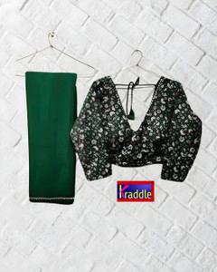 kraddle Embellished, Dyed Bollywood Satin Saree