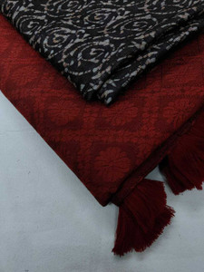 KAMALKUNJ DESIGNER Woven, Dyed, Self Design Bollywood Jacquard, Cotton Blend Saree