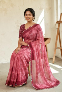 Shatrunjaya Printed Bollywood Georgette Saree