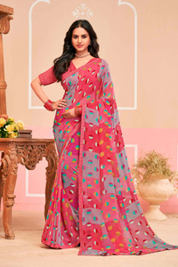 Laxmipati sarees Geometric Print Daily Wear Georgette Saree