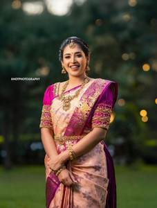 Zenophily Woven Kanjivaram Pure Silk, Art Silk Saree