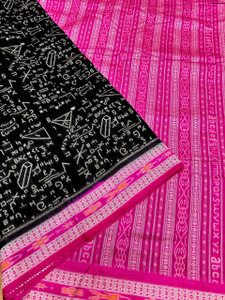 ETHNIC SAREES Bharat Printed Sambalpuri Pure Cotton Saree