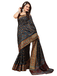 kartavya Printed Patola Silk Blend Saree