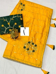 sadika Woven, Embroidered Bollywood Art Silk Saree