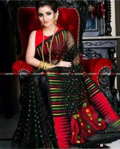 ASIMA TEXTILE Woven Jamdani Handloom Cotton Silk Saree
