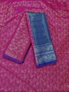 VK UNIQ Printed Banarasi Cotton Silk Saree