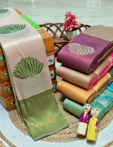 RIDDHI SIDDHII CREATION Woven Banarasi Jacquard Saree