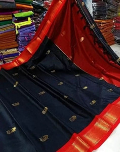 Suwarna Ent Woven Paithani Cotton Silk Saree