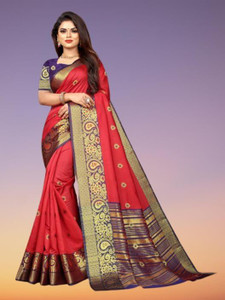 THESIYA FAB Checkered Bollywood Georgette, Art Silk Saree