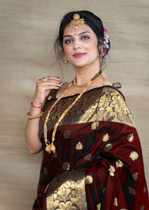 Neel Fashion Woven Banarasi Pure Silk Saree