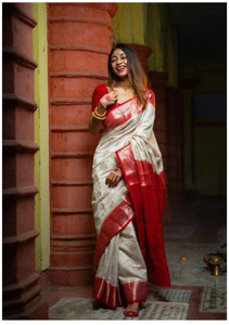 PARAMPARA CREATION Woven Kanjivaram Pure Silk Saree