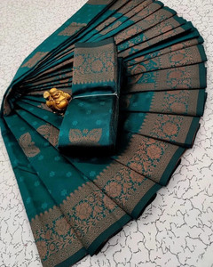 Anmi Woven Kanjivaram Pure Silk, Art Silk Saree
