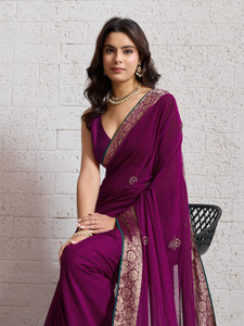 SOHINI NX Printed Bollywood Chiffon Saree