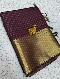 RHASHION Printed Banarasi Silk Blend Saree