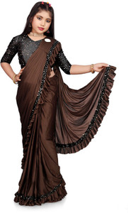Avsar international Embellished Bollywood Lycra Blend Saree