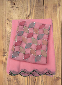 supalee tex Solid/Plain Bollywood Georgette Saree