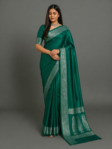Sijileen Woven Banarasi Satin Saree