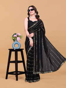 watay Embroidered Bollywood Georgette Saree