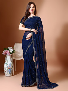 Leelavati Embellished Bollywood Chiffon Saree