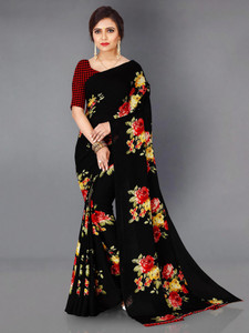 Anand Sarees Floral Print Daily Wear Georgette Saree
