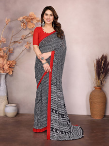kashvi sarees Paisley, Floral Print Daily Wear Georgette Saree