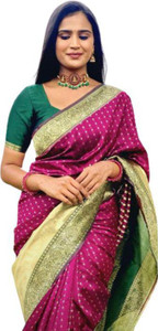 krishnas Woven Banarasi Pure Silk Saree