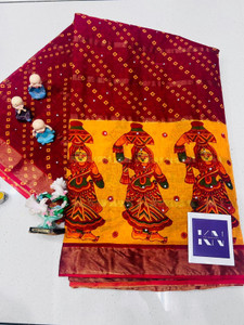 KRISHNA NX Printed Daily Wear Pure Cotton Saree