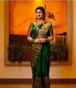NITYA TEXOFAB Self Design Kanjivaram Art Silk Saree