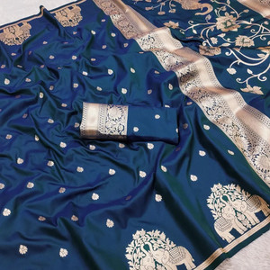 WOMENELEGENCE Woven Paithani Pure Silk Saree