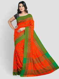 Aishani tant saree ghar Printed Tant Pure Cotton Saree