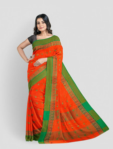Aishani tant saree ghar Printed Tant Pure Cotton Saree