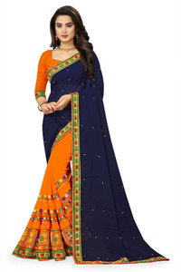 SERONA FABRICS Self Design, Embroidered, Woven Bollywood Georgette, Jacquard Saree