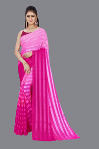 Anand Sarees Ombre, Striped Bollywood Georgette Saree