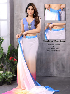yourwish Printed Bollywood Georgette Saree